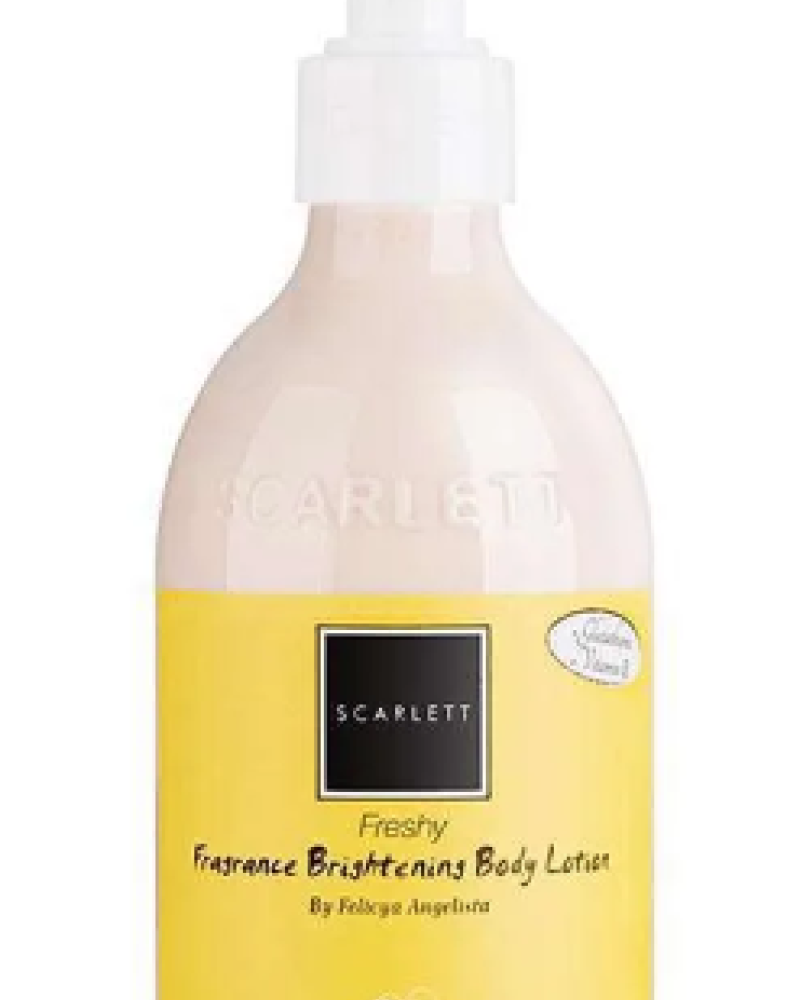 SCARLETT FRAGRANCE BODY LOTION FRESHY香水身體乳液/黃色