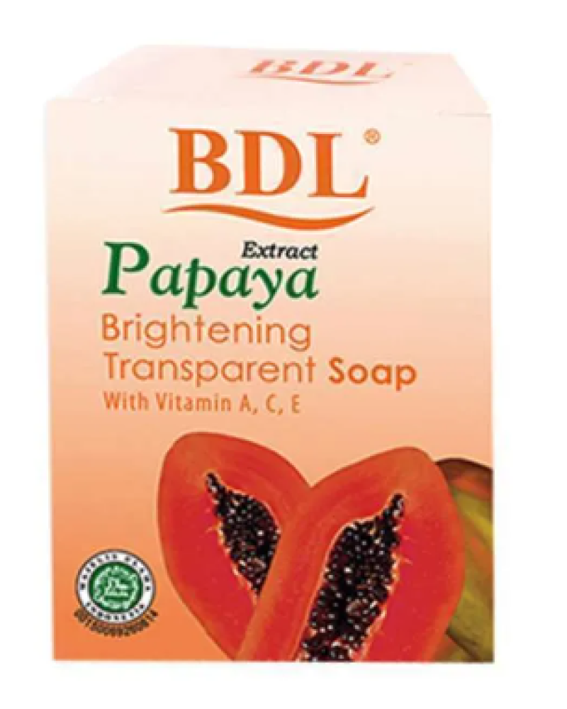 BDL PAPAYA TRANSPARENT SOAP木瓜洗面皂