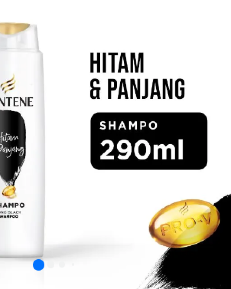 PANTENE LONG BLACK SHAMPOO潘婷黑色洗髮精