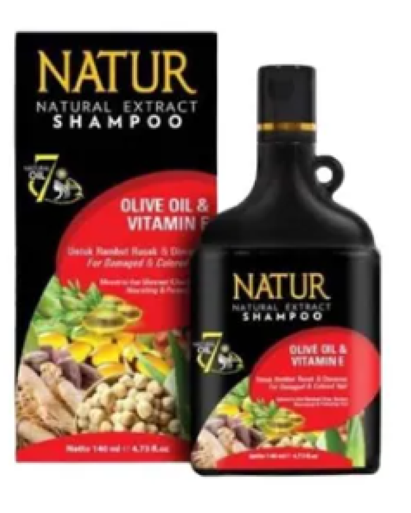 NATUR SHAMPOO OLIVE OIL & VITAMIN E橄欖油洗髮精