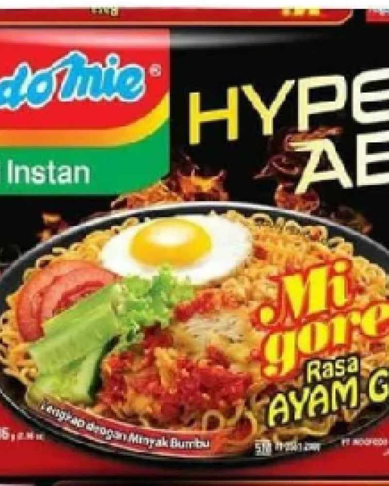 INDOMIE RASA AYAM GEPREK辣雞肉炒麵