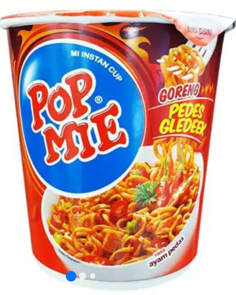 POPMIE GORENG PEDAS GLEDEEK辣雞味杯麵