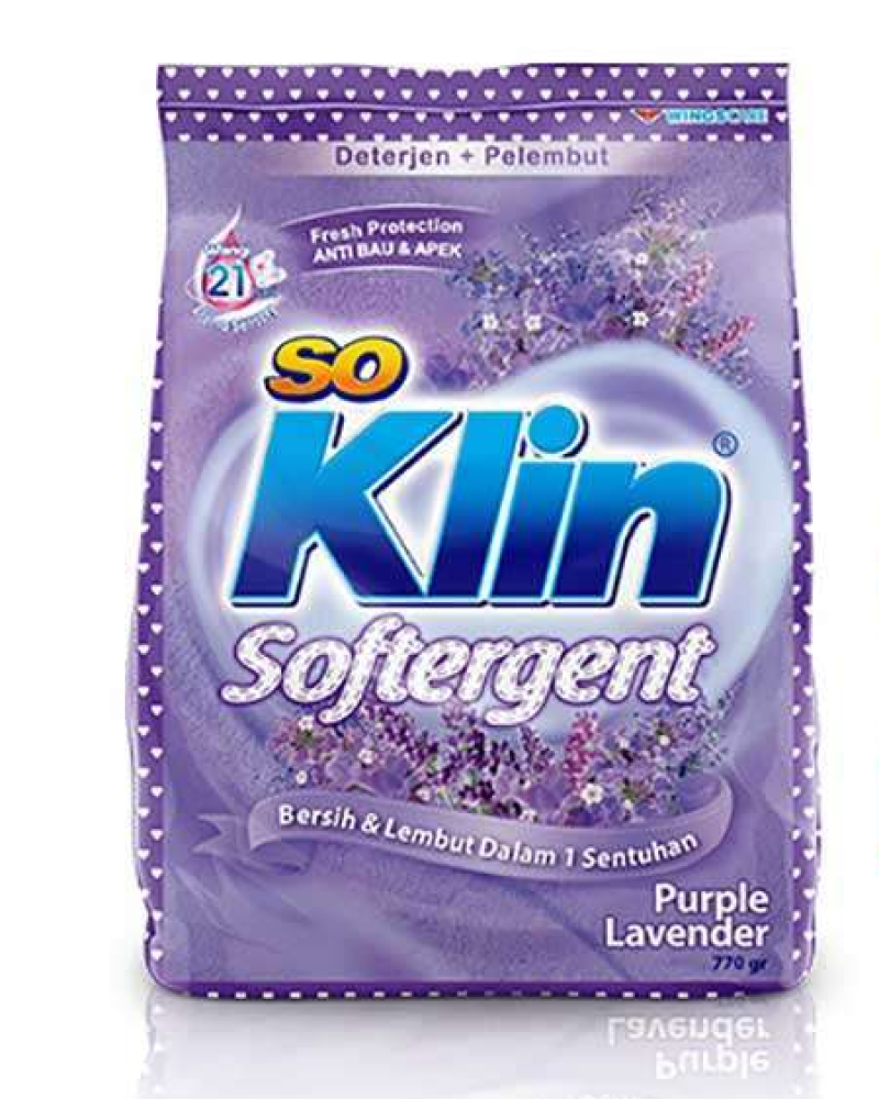 SO KLIN BUBUK SOFTERGENT PURPLE LAVENDER薰衣草洗衣粉